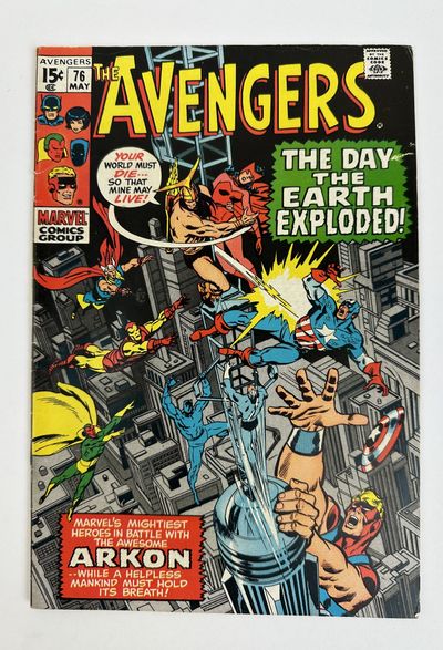 Marvel Comics Group, 1970. Condition is FN with age toning and minor soiling to back cover. Wear to ...