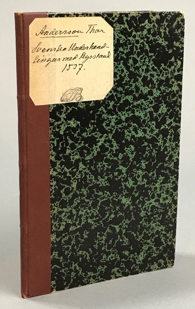 Svenska underhandlingar med Ryssland 1537. [Utg.…