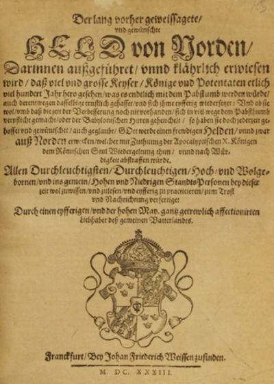Der lang vorher geweissagete, und gewünschte Held…