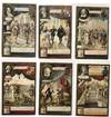 Liebig Company set of 6 trade cards: Berühmte Tragödien , ca. 1886