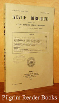 image of Revue Biblique. No. 2, Avril 1973.