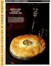 image of McCall's Cooking School Recipe Card: Pies, Pastry 32 - Walnut-Apple Pie : Replacement McCall's Recipage or Recipe Card For 3-Ring Binders : McCall's Cooking School Cookbook Series