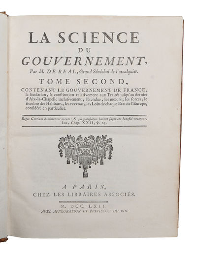 La Science Du Gouvernement. Vol. 1 - 3 & 6. (photo 5)
