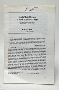 Social Intelligence About Hidden Events; Its Significance for Scientific Research and Social Policy