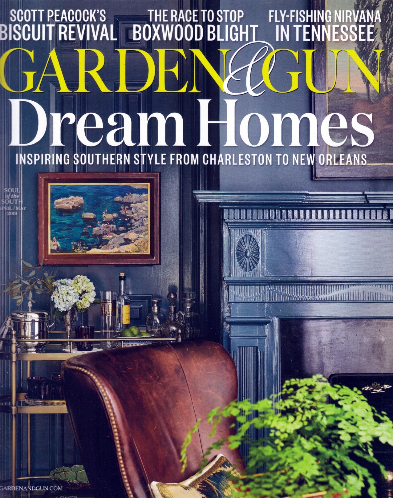 Garden \u0026 Gun Magazine April/May 2019 Dream Homes Issue by David (editor) DiBeneditto , 2019 , from Kayleighbug Books and Biblio.com