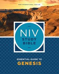 NIV Study Bible Essential Guide to Genesis, Paperback, Red Letter, Comfort Print
