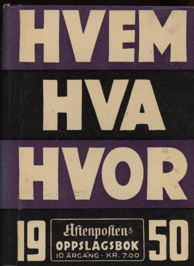 Hvem Hva Hvor 1950