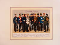 VI. Armee-Corps. Farbige Chromolithographie unter Passepartout