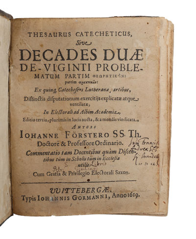Thesaurus Catecheticus, sive Decades duae de…