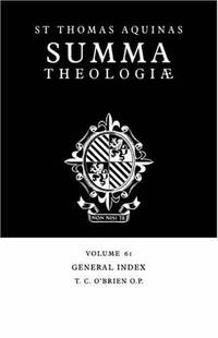 Summa Theologiae Index: Volume 61
