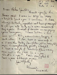 image of LETTER, Signed
