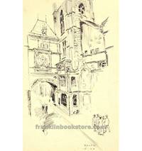 Original Hand Sketched Illustration by May Wilson Preston, Gros Horloge