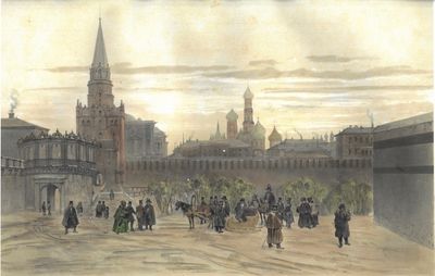 Porte de Troïtskaïa (La Trinité) à Moscou le 15…
