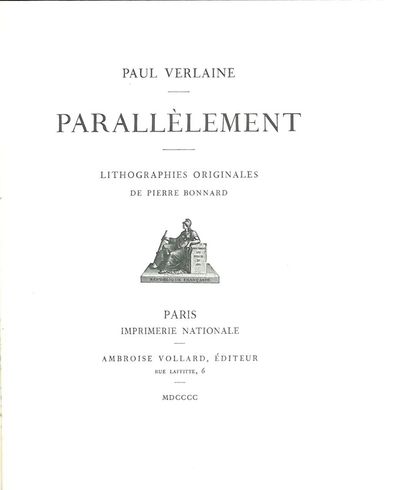 Veraline, Paul : Parallèlement. Lithographies…