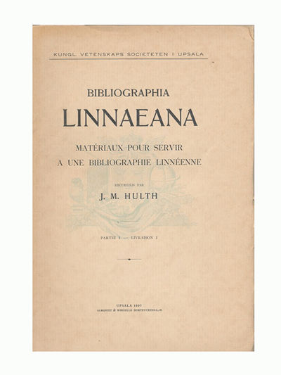 Bibliographia Linnaeana. Matériaux pour servir a…