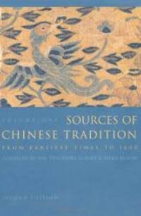 image of Sources of Chinese Tradition, Vol. 1