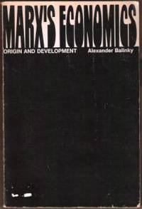 image of MARX'S ECONOMICS Origin and Development