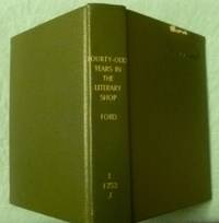 cover of Forty-Odd Years in the Literary Shop