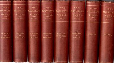 The Works of Lord Macaulay Edited by his Sister…