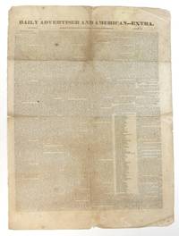 Daily Advertiser and American - Extra ... Memorial to the General Assembly, from the Antimasonic State Convention, Read January 12. And referred to a select committee