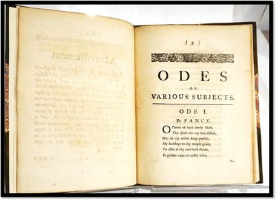 Odes on Various Subjects [First...; (photo 1)