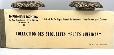 [TRADE CATALOG] Extrait du Catalogue Général des Étiquettes Passe-Partout pour Conserves