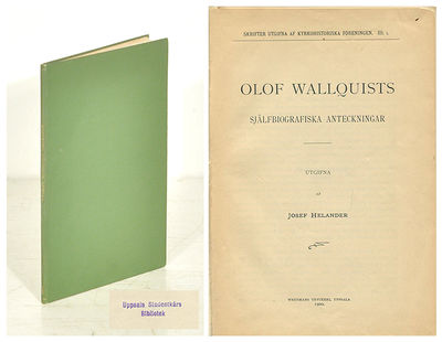 Själfbiografiska anteckningar. Utgifna av Josef…