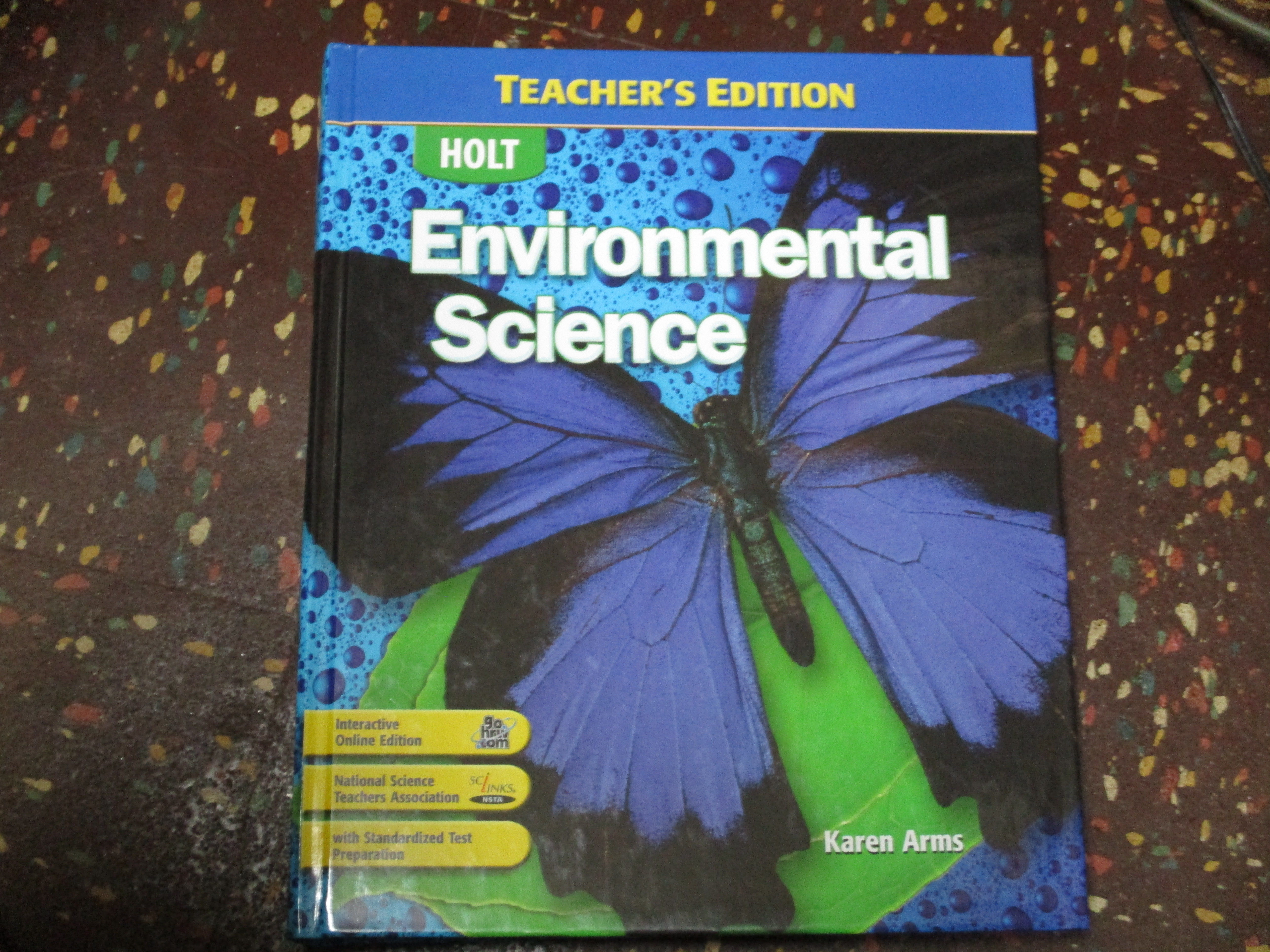 Environmental Science, Teacher's Edition by Karen Arms | Hardcover | 2008 | HOLT, RINEHART AND ...
