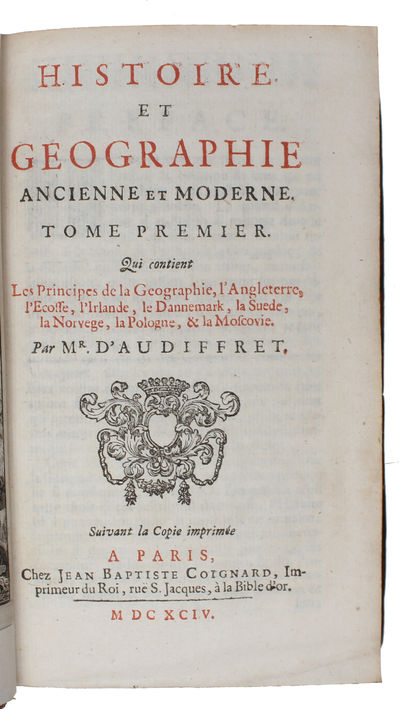Histoire Et Geographie Ancienne Et Moderne. 2 vols (out of 3). (photo 2)