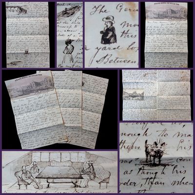 Illustrated Letters by Anna Morey on her Grand European Tour