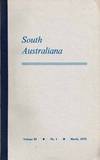 South Australiana. Vol. XI, No. 1. March, 1972