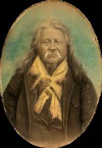 Portrait of Nishkû'ntu or “John Wilson The Revealer of Peyote.”