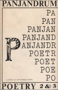 PANJANDRUM 2 &amp; 3: A Double Issue - A Journal of Contemporary Poetry by KORAN, Dennis (Editor) - 1973