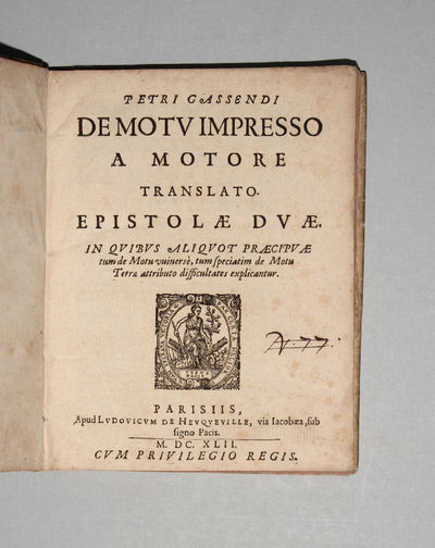 De motu impresso a motore translato. Epistolae duae.