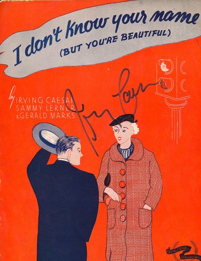 Sheet Music Collection Signed