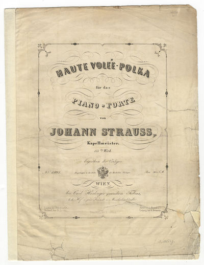 [Op. 155]. Haute volée-Polka für das Piano-Forte... 155tes Werk. [Piano score]