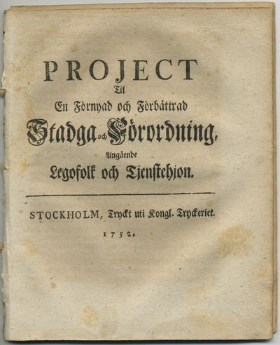 Project til en förnyad och förbättrad stadga och…