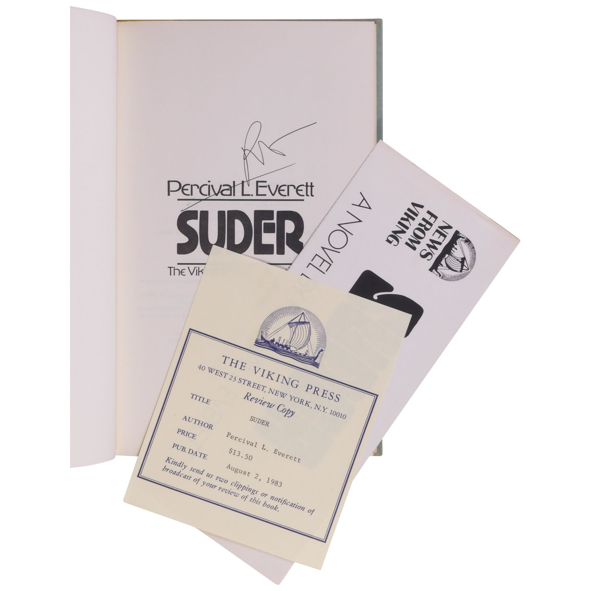 Suder by Everett, Percival Hardcover 1983 Viking 9780670681105