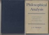 PHILOSOPHICAL ANALYSIS ITS DEVELOPMENT BETWEEN THE TWO WORLD WARS
