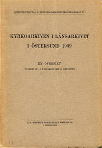 Kyrkoarkiven i länsarkivet i Östersund 1939. En…