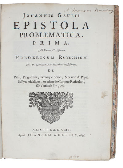Epistola Problematica (Anatomica; Problematica). Prima - (Nona Pars). (1-9). 9 vols. (photo 4)