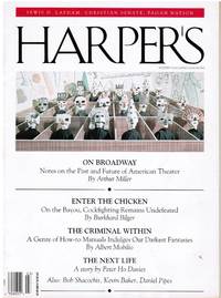 cover of HARPER'S: A CHRISTIAN SENATE, AMERICAN THEATER, COCKFIGHTING IN THE USA