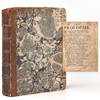 A collection of 10 plays including: Settle's adaptation from Shakespeare "The Fairy Queen;" iv, 52 pp. [London, 1692-3]; "The Rover: or the Banish'd Cavaliers" pp. 84 [London, 1709]; Crowne's "Caligula, a Tragedy," pp. 54 [London, 1698]; Wycherley's "The Gentleman Dancing-Master" pp. 68 [London 1702]; Dryden and Lee's "The Duke of Guise...to which is added A Vindication of the Play by Mr. Dryden" pp. 64 [London, 1699]; Otway's "Titus and Berenice," pp. 26 [London, 1701]; "The Cheats of Scapin" pp. 24; Buckingham's "The Chances" pp. 56 [London, 1705]; Otway's "Don Carlos...Fifth edition" pp. 56 [London, 1704]; "Arsinoe, Queen of Cyprus