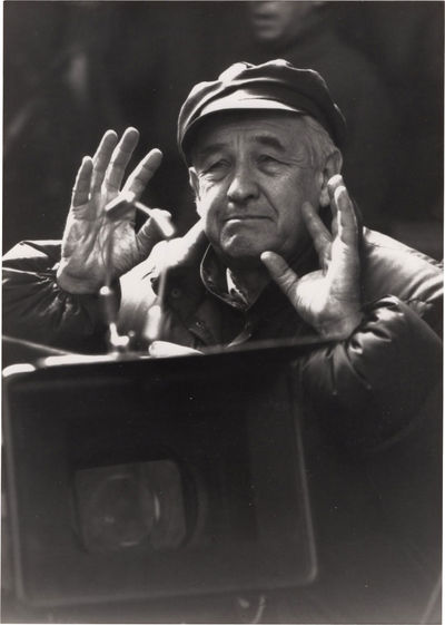 Korczak (Two original photographs of Andrzej Wajda on the set of the 1990 Polish film)