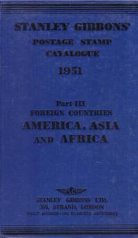 image of STANLEY GIBBONS Postage STAMP CATALOGUE. 1951, PART III : America, Asia, and Africa.