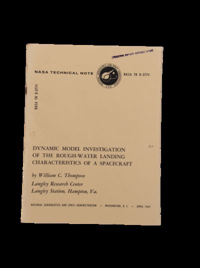 Cold War Aerospace Engineering and Spacecraft Recovery in NASA Technical Note on Ocean Landings, 1967