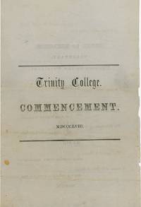 Trinity College Commencement Program