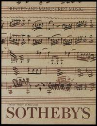 Sotheby's Sale Lot L01315, Printed and Manuscript Music