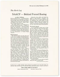 image of The Birch Log. NAACP - Behind Forced Busing