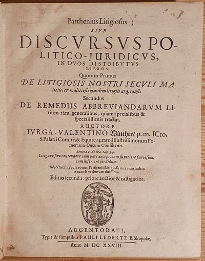 Parthenius Litigiosus Sive Discursus…